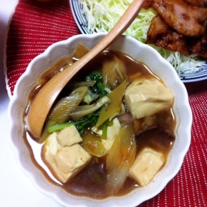 フライパンですき焼き風【肉豆腐】